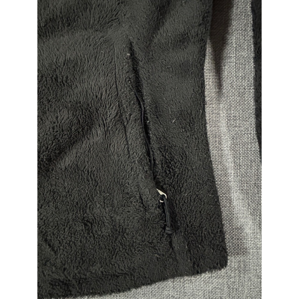 North Face Jacket Osito Fleece Women Small Black Full Zip Soft Warm Layer - Picture 9 of 11